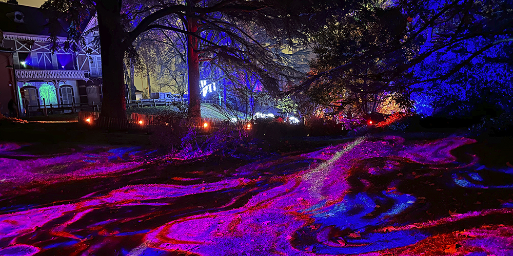 Balade sensorielle et spectacles pour « Oullins fête la lumière ».